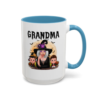 Grandma Halloween Accent Coffee Mug (11, 15oz) | Halloween Gift For Grandma