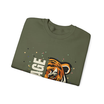 Savage Tiger Unisex Crewneck Sweatshirt