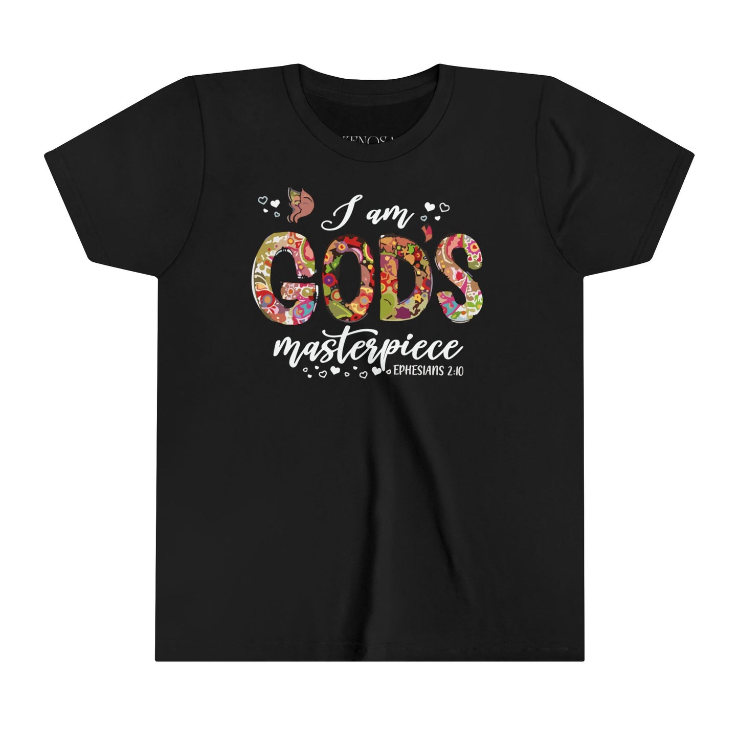 I Am God's Masterpiece | Youth Short Sleeve Tee | Kids T-Shirt