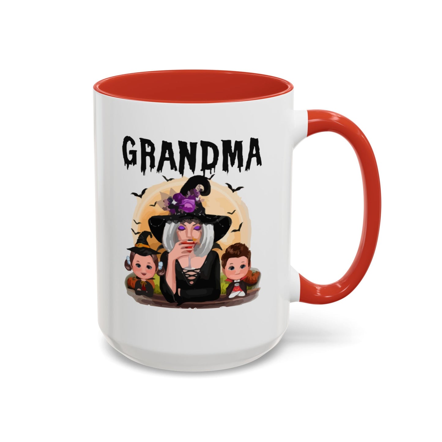 Grandma Halloween Accent Coffee Mug (11, 15oz) | Halloween Gift For Grandma