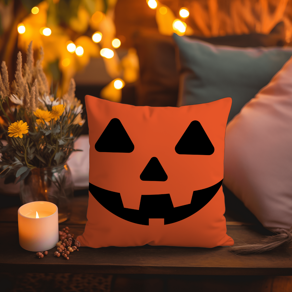 Pumpkin, Ghost, Green Man and Cat Face | Halloween Pillow Sets | Halloween Gift