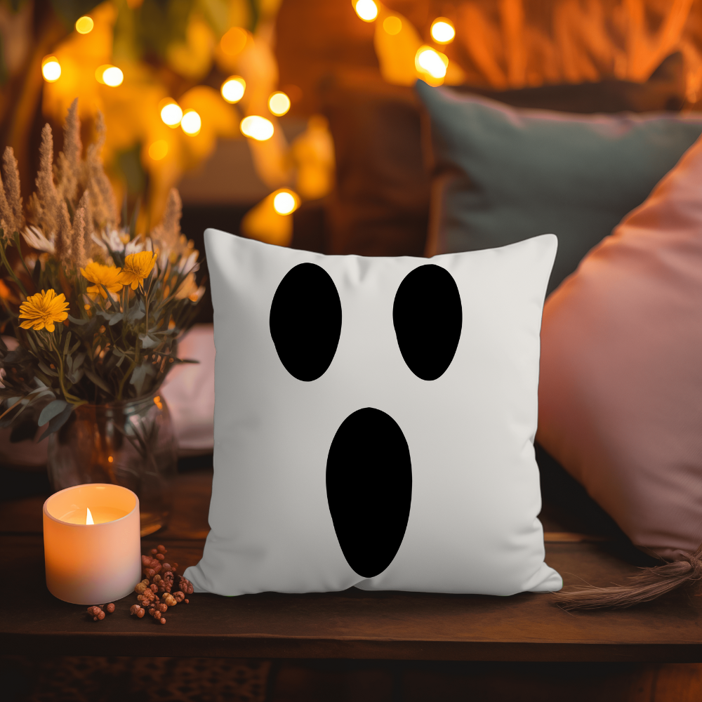 Pumpkin, Ghost, Green Man and Cat Face | Halloween Pillow Sets | Halloween Gift