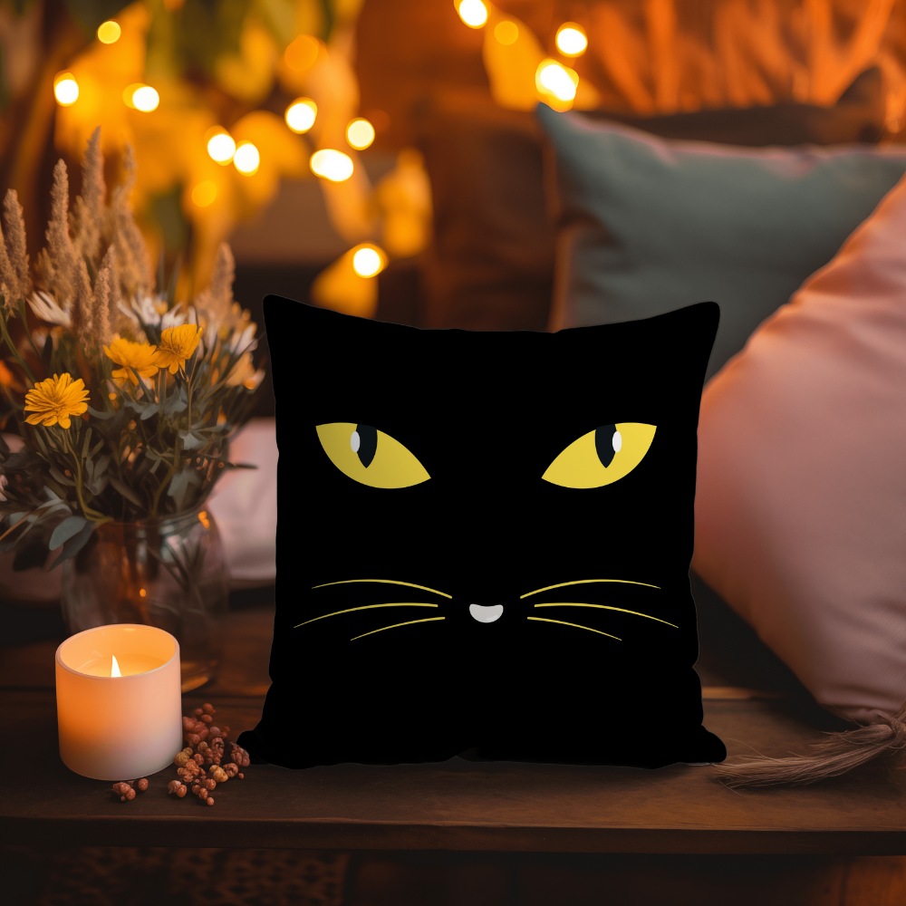 Pumpkin, Ghost, Green Man and Cat Face | Halloween Pillow Sets | Halloween Gift