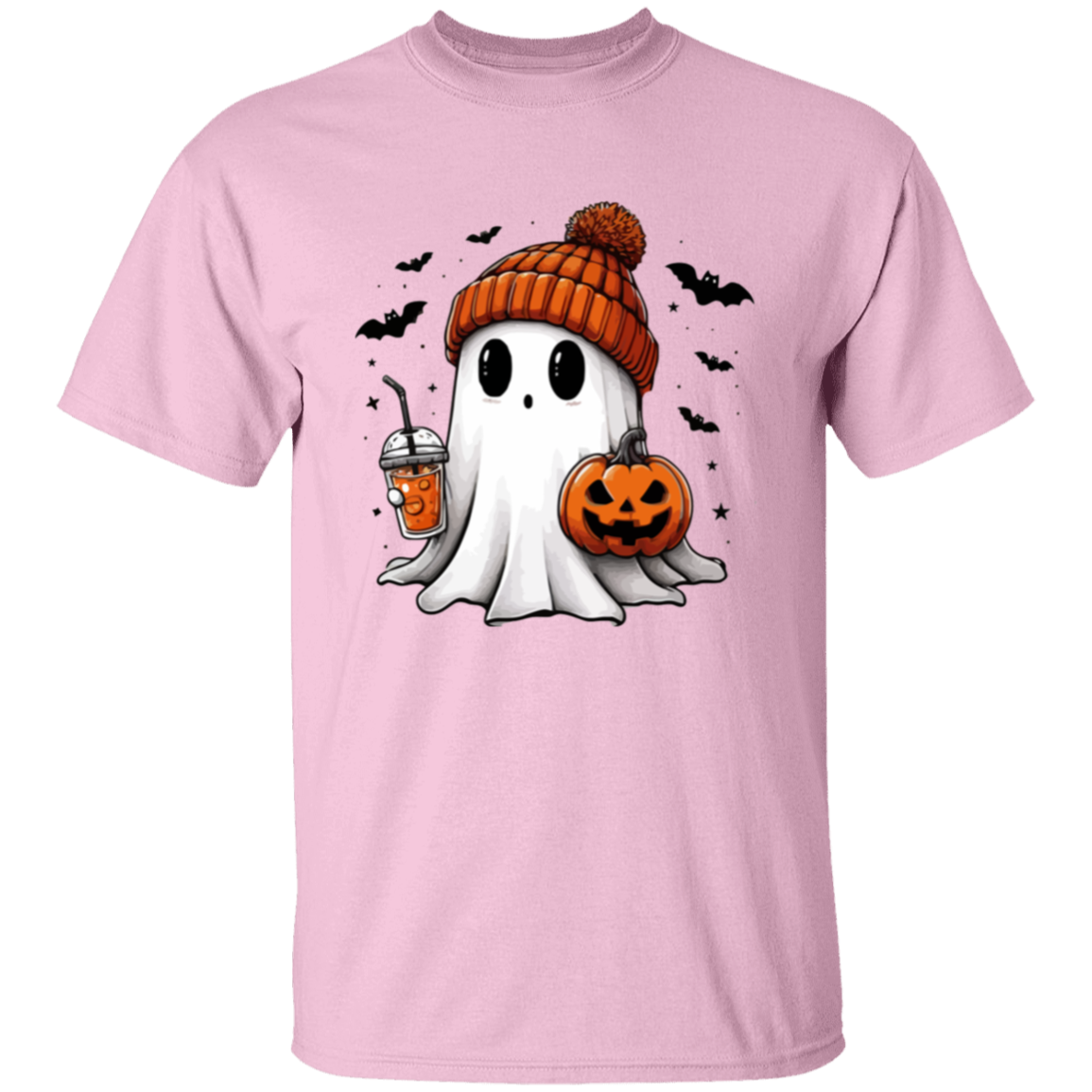 Ghost With Pumpkin Halloween T-Shirt | Sweatshirt