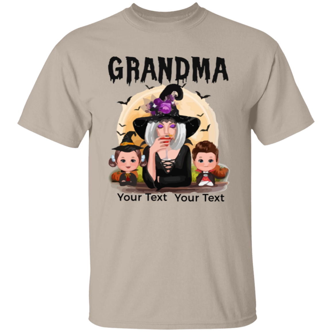 Grandma Halloween T-Shirt | Sweatshirt, Personalized Gift For Grandma