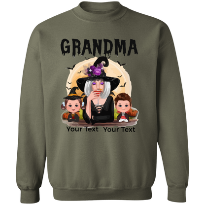 Grandma Halloween T-Shirt | Sweatshirt, Personalized Gift For Grandma