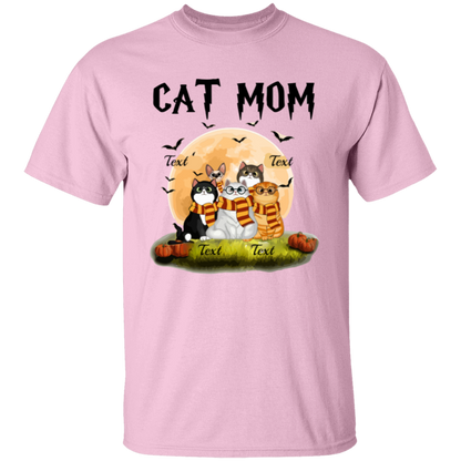 Cat Mom Shirt, Halloween Sweatshirt, Halloween Gift For Cat Lovers