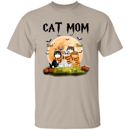 Cat Mom Shirt, Halloween Sweatshirt, Halloween Gift For Cat Lovers