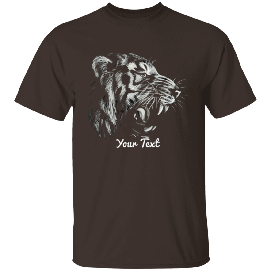 Black  And White Tiger Personalized Shirt | Personalized Sweatshirt | Hoodies