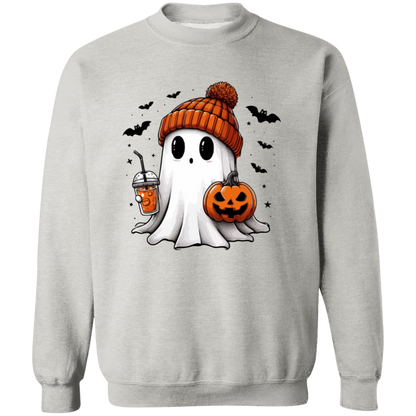 Ghost With Pumpkin Halloween T-Shirt | Sweatshirt