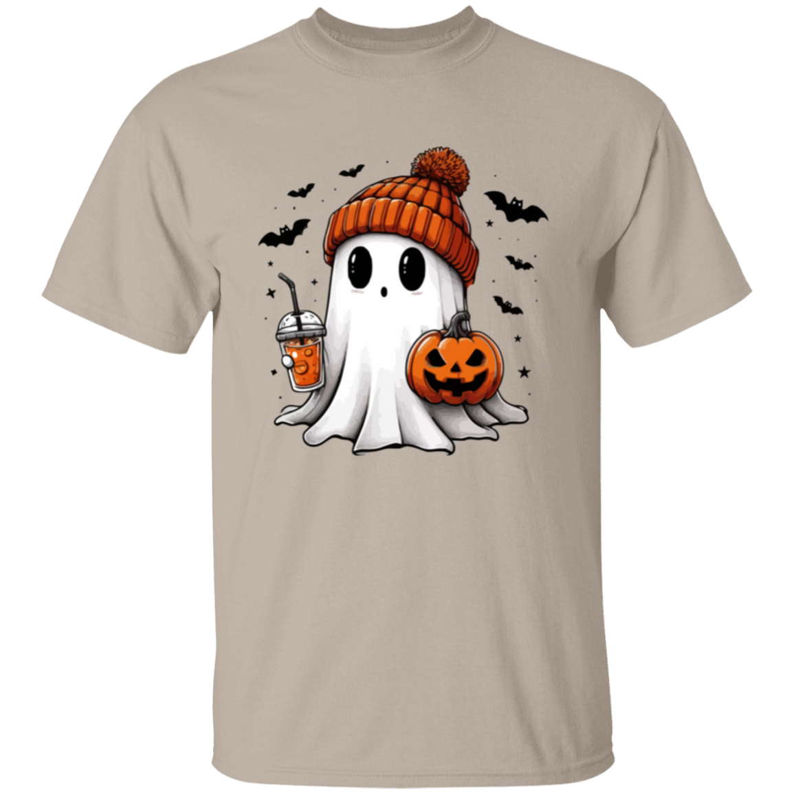 Ghost With Pumpkin Halloween T-Shirt | Sweatshirt