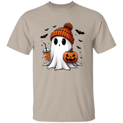 Ghost With Pumpkin Halloween T-Shirt | Sweatshirt