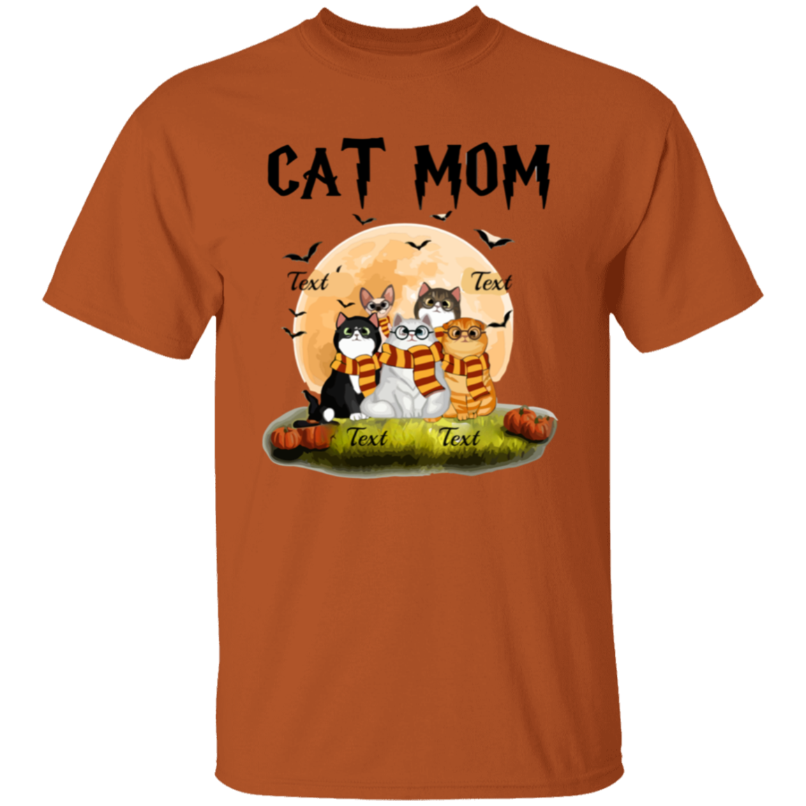 Cat Mom Shirt, Halloween Sweatshirt, Halloween Gift For Cat Lovers