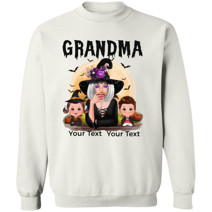 Grandma Halloween T-Shirt | Sweatshirt, Personalized Gift For Grandma