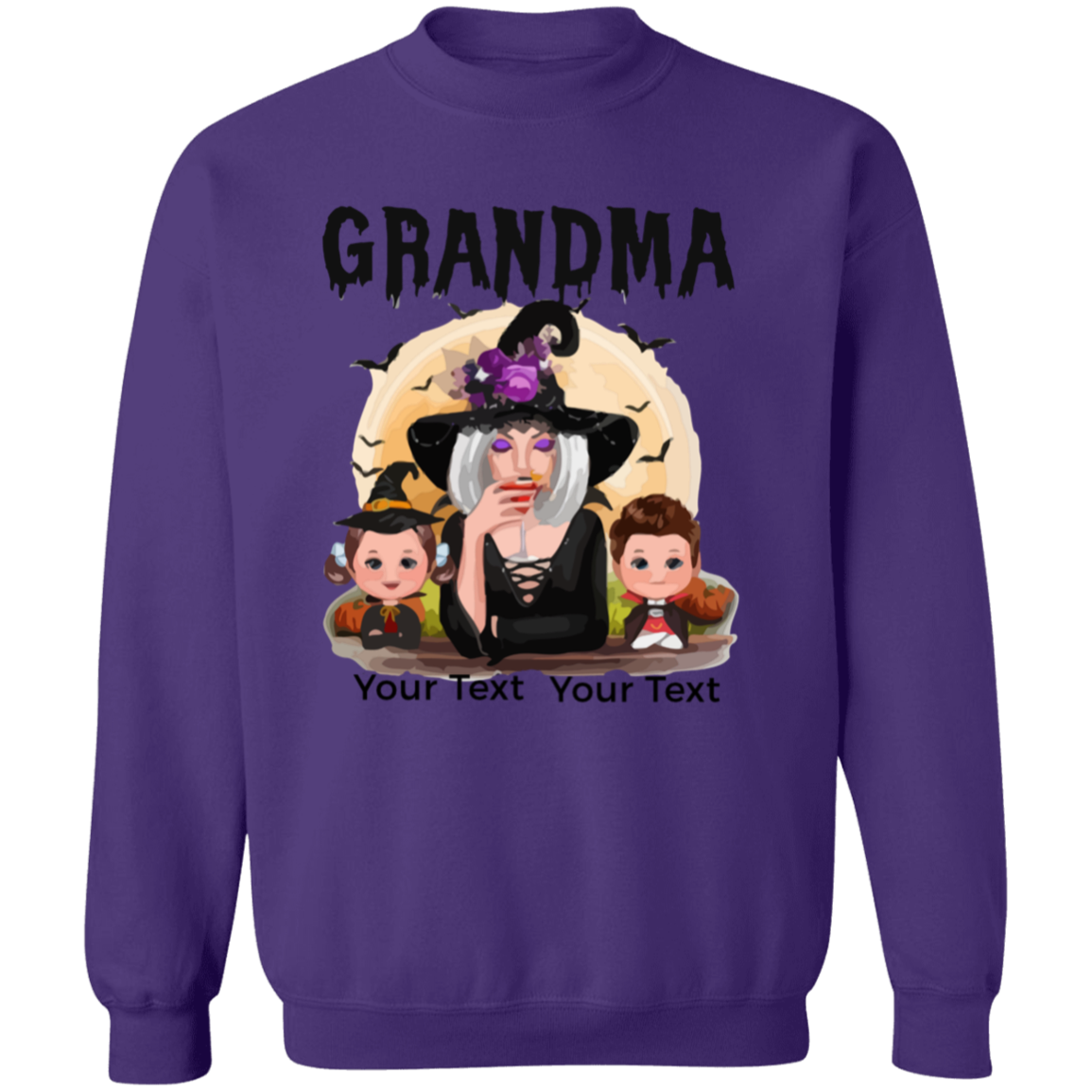 Grandma Halloween T-Shirt | Sweatshirt, Personalized Gift For Grandma