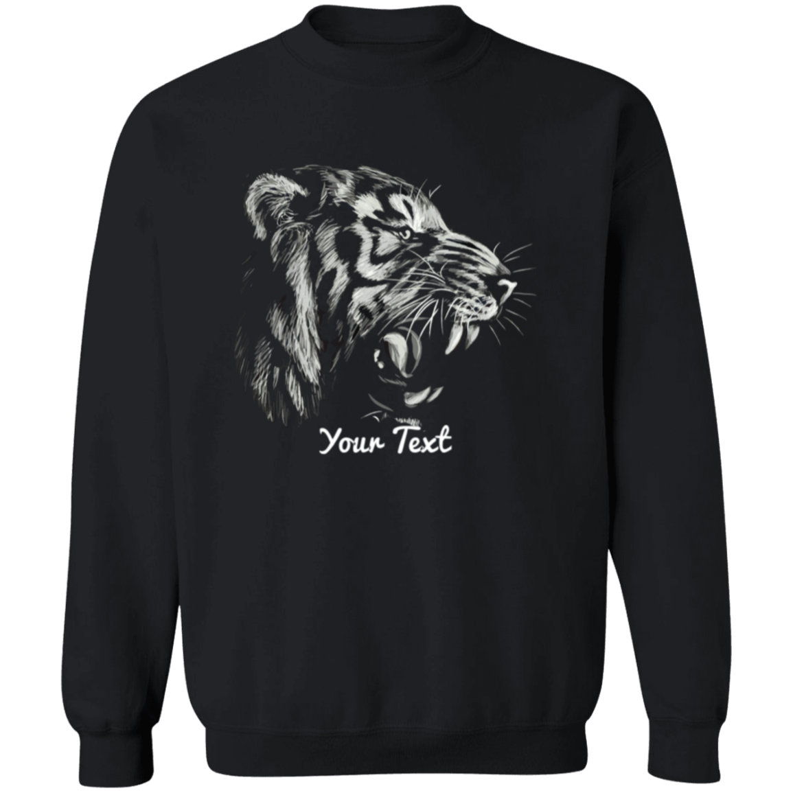 Black  And White Tiger Personalized Shirt | Personalized Sweatshirt | Hoodies