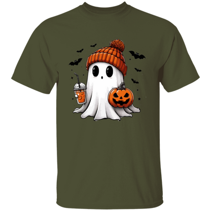 Ghost With Pumpkin Halloween T-Shirt | Sweatshirt