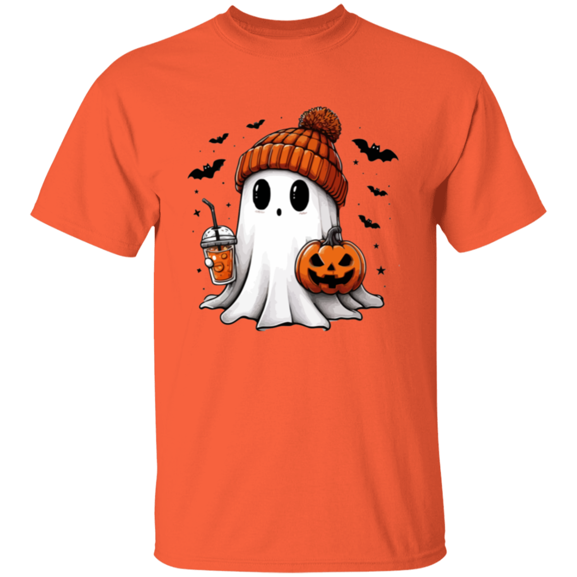 Ghost With Pumpkin Halloween T-Shirt | Sweatshirt