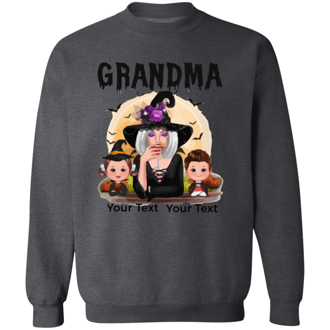 Grandma Halloween T-Shirt | Sweatshirt, Personalized Gift For Grandma