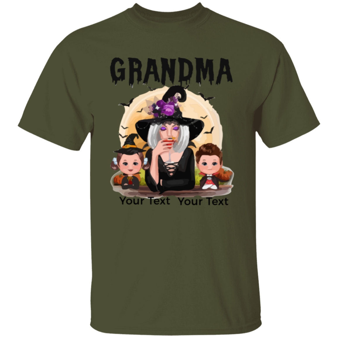 Grandma Halloween T-Shirt | Sweatshirt, Personalized Gift For Grandma