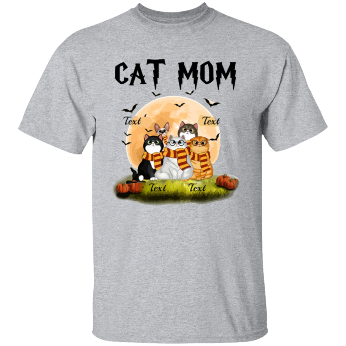 Cat Mom Shirt, Halloween Sweatshirt, Halloween Gift For Cat Lovers