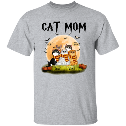 Cat Mom Shirt, Halloween Sweatshirt, Halloween Gift For Cat Lovers