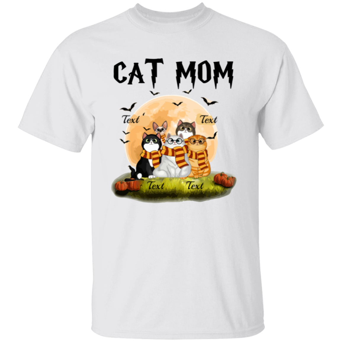 Cat Mom Shirt, Halloween Sweatshirt, Halloween Gift For Cat Lovers