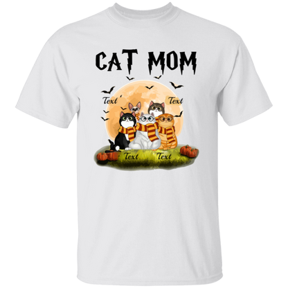 Cat Mom Shirt, Halloween Sweatshirt, Halloween Gift For Cat Lovers