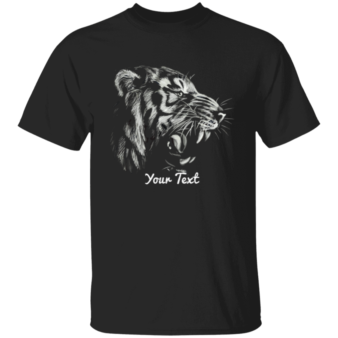 Black  And White Tiger Personalized Shirt | Personalized Sweatshirt | Hoodies