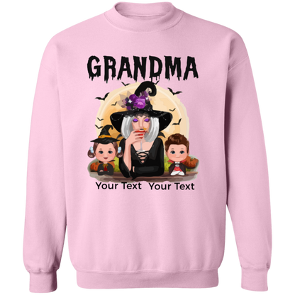 Grandma Halloween T-Shirt | Sweatshirt, Personalized Gift For Grandma