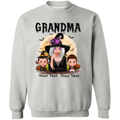 Grandma Halloween T-Shirt | Sweatshirt, Personalized Gift For Grandma