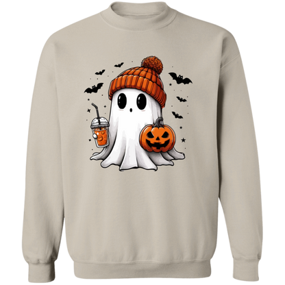 Ghost With Pumpkin Halloween T-Shirt | Sweatshirt