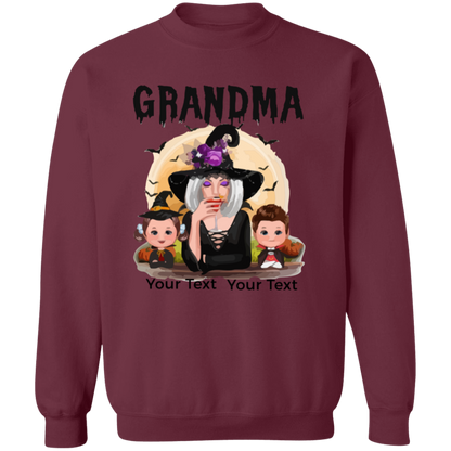 Grandma Halloween T-Shirt | Sweatshirt, Personalized Gift For Grandma