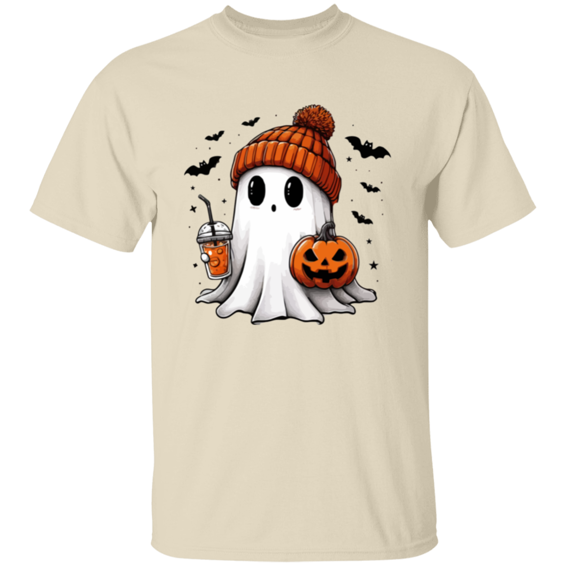 Ghost With Pumpkin Halloween T-Shirt | Sweatshirt