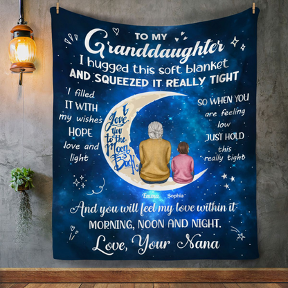 To My Granddaughter - Love Nana Blanket| Gift For Granddaughter