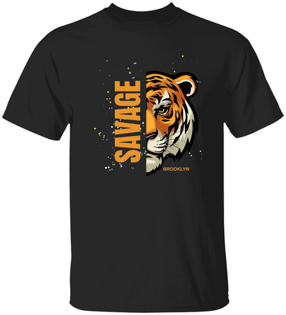 Personalized Savage Tiger T-Shirt, Gift For Her, Gift For Him