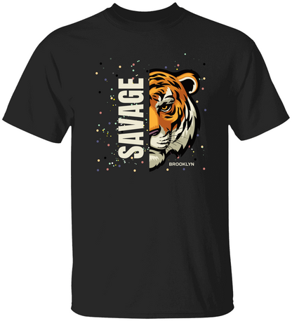 Personalized Savage Tiger T-Shirt, Gift For Her, Gift For Him