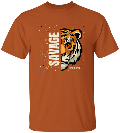 Personalized Savage Tiger T-Shirt, Gift For Her, Gift For Him