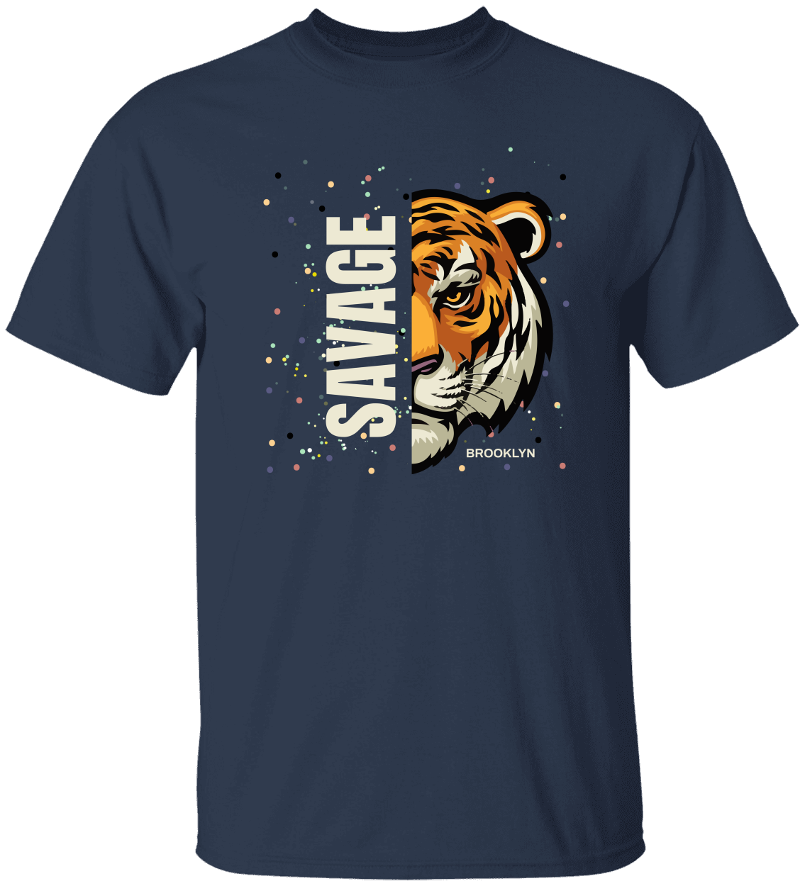 Personalized Savage Tiger T-Shirt, Gift For Her, Gift For Him