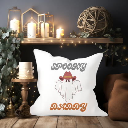 Spooky Daddy, Grandma Halloween Pillow | Halloween Party Pillow , Spooky Season Gift for Dad, Gift For Grandma