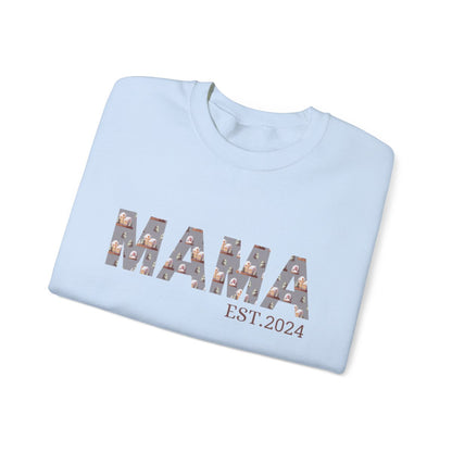 New Mama Est. Year Sweatshirt For Mom |Christmas Gift For New Mom | Mom To Be Gift