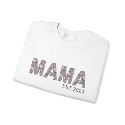 New Mama Est. Year Sweatshirt For Mom |Christmas Gift For New Mom | Mom To Be Gift