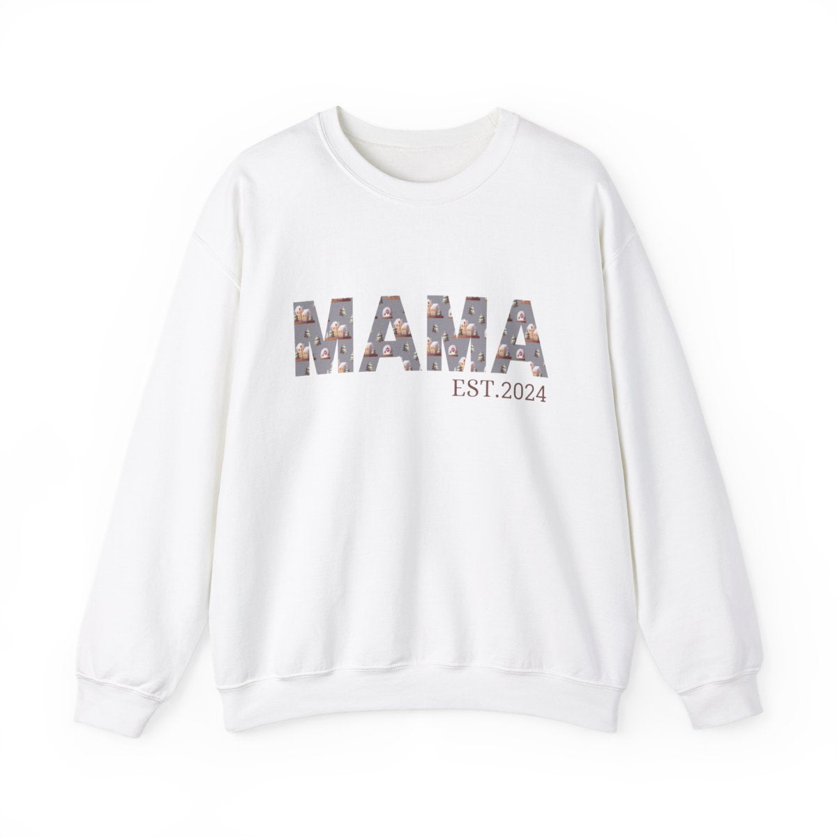 New Mama Est. Year Sweatshirt For Mom |Christmas Gift For New Mom | Mom To Be Gift